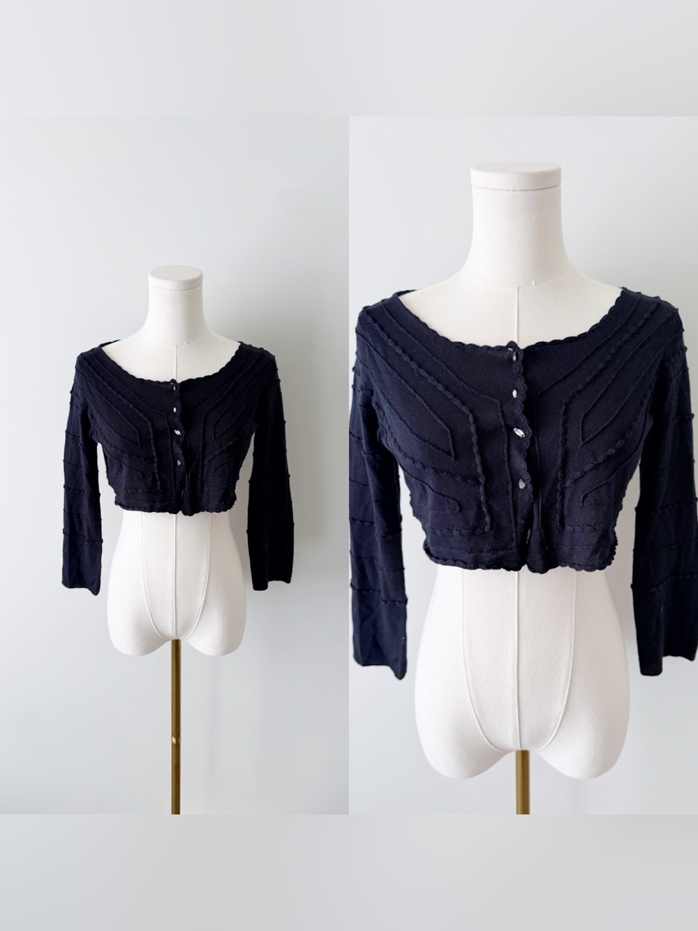 Max Studio silk blend cropped cardigan/bolero
